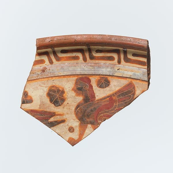 Fragment of a terracotta plate