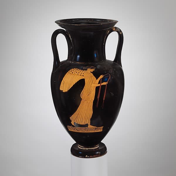 Terracotta Nolan neck-amphora (jar), by Painter of London E 342