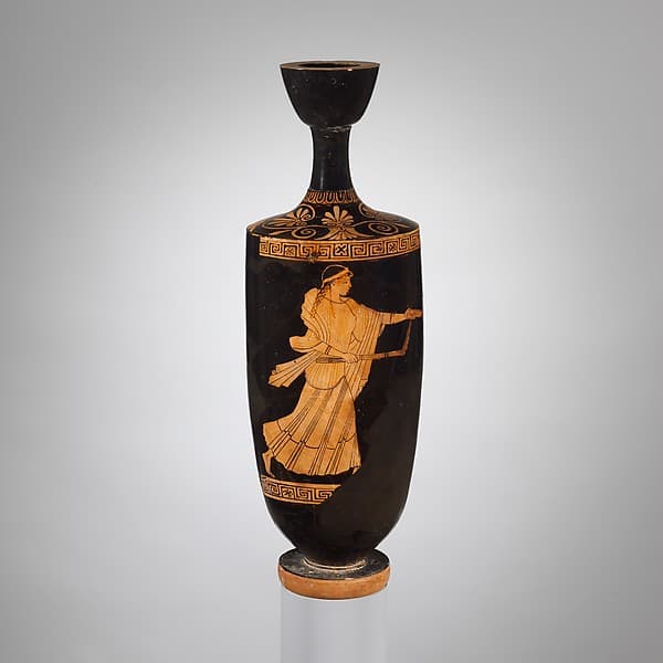 Terracotta lekythos (oil flask), by Berlin Painter