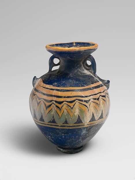 Glass aryballos (perfume bottle)