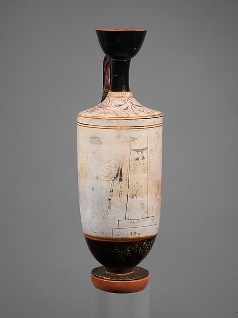 Terracotta lekythos (oil flask), by Painter of Munich 2335