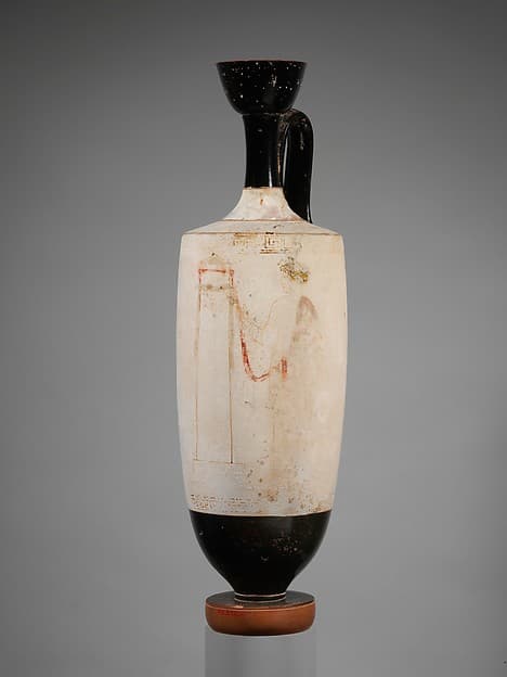 Terracotta lekythos (oil flask), by Achilles Painter
