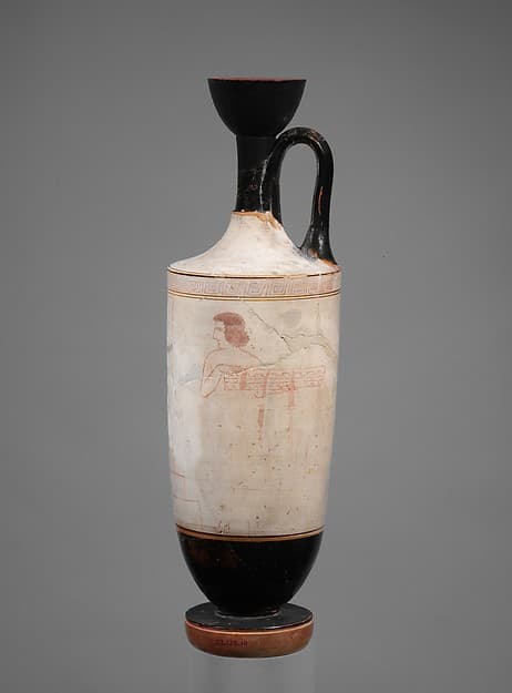 Terracotta lekythos (oil flask), by Painter of Athens 1934