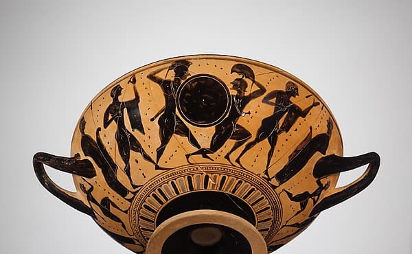 Terracotta kylix (drinking cup), by Painter of New York 06.1021.154