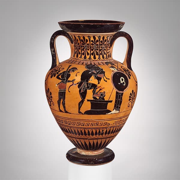 Terracotta neck-amphora (jar), by Group of Toronto 305
