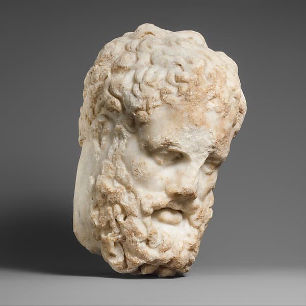 Marble head of Herakles, by Lysippos