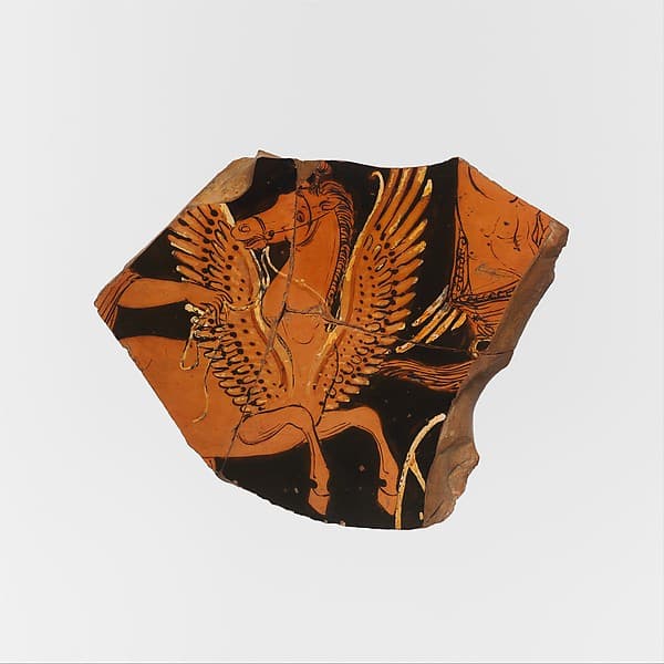 Fragment of a terracotta volute-krater (bowl for mixing wine and water), by Painter of the Dublin Situlae
