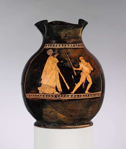 Terracotta oinochoe: chous (jug)