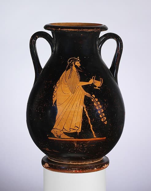 Terracotta pelike (jar), by Geras Painter