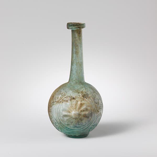 Glass globular bottle