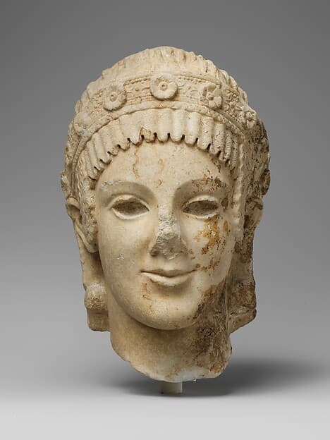 Marble head of Athena