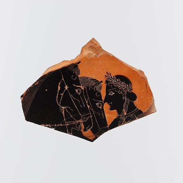 Fragment of a terracotta amphora (jar), by Painter of Vatican 365