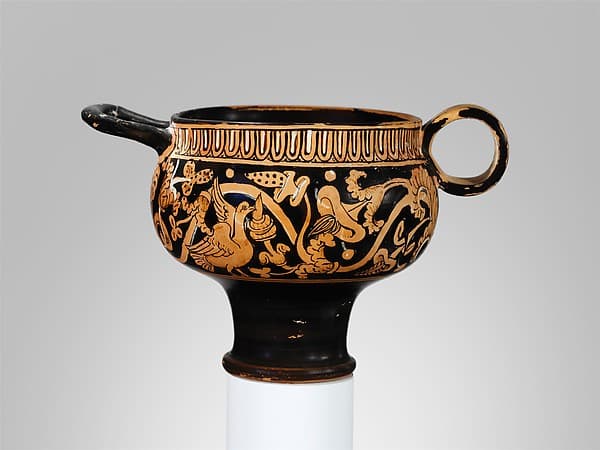 Terracotta skyphos (deep drinking cup), by Tondo Group