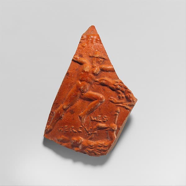 Terracotta medallion fragment