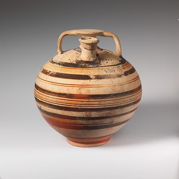 Terracotta stirrup jar