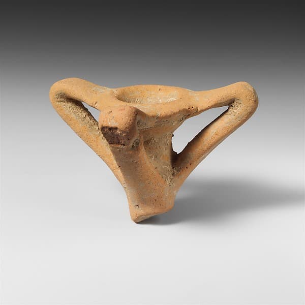 Terracotta finial with three flanges