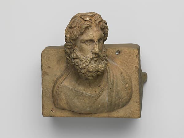 Bronze fitting decorated with a bust of Neptune