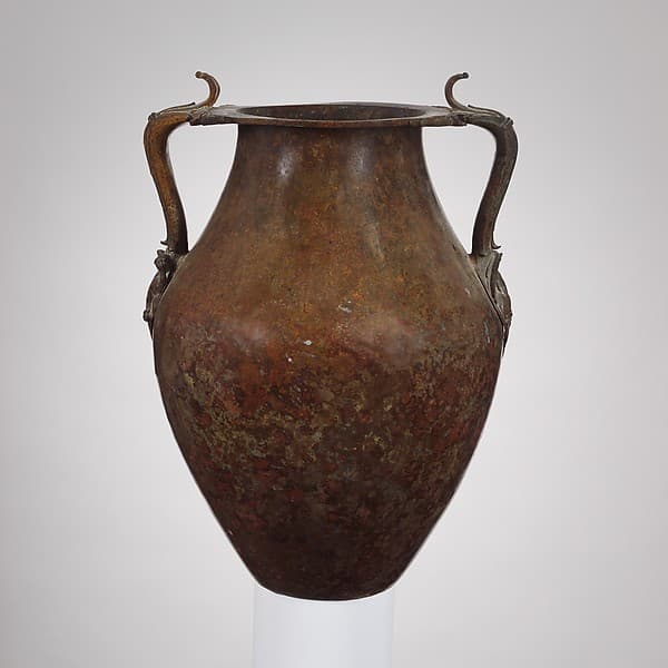 Bronze jar with two handles