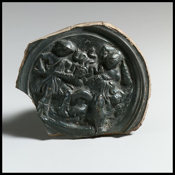 Terracotta tondo from a phiale (libation bowl)