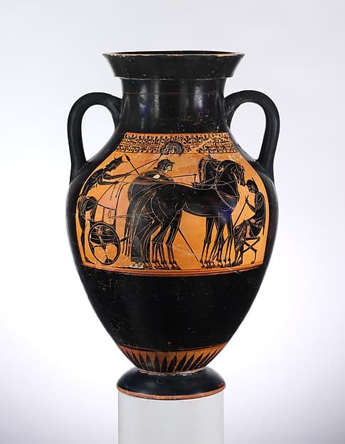 Terracotta amphora (jar), by Lysippides Painter
