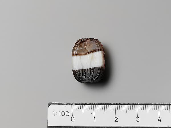 Agate scarab