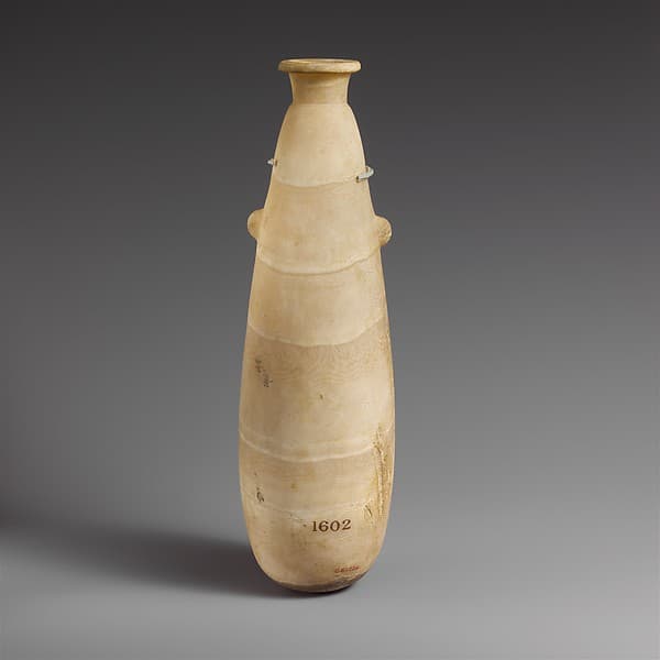 Alabaster alabastron (perfume vase)