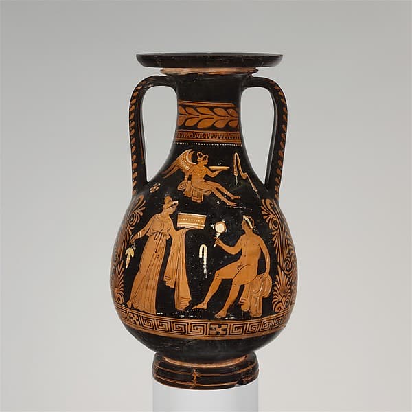 Terracotta pelike (jar), by Underworld Painter