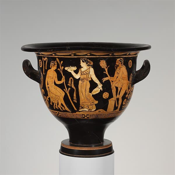 Terracotta bell-krater (mixing bowl)