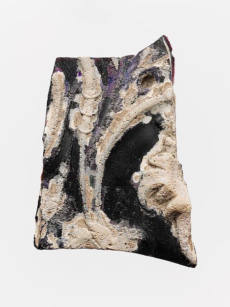 Glass cameo panel fragment