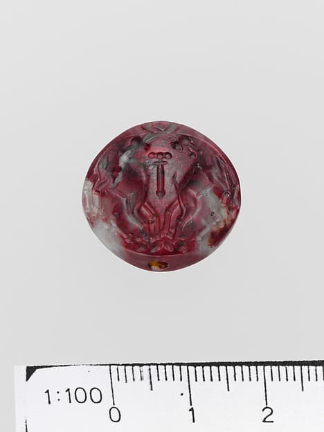 Agate lentoid seal
