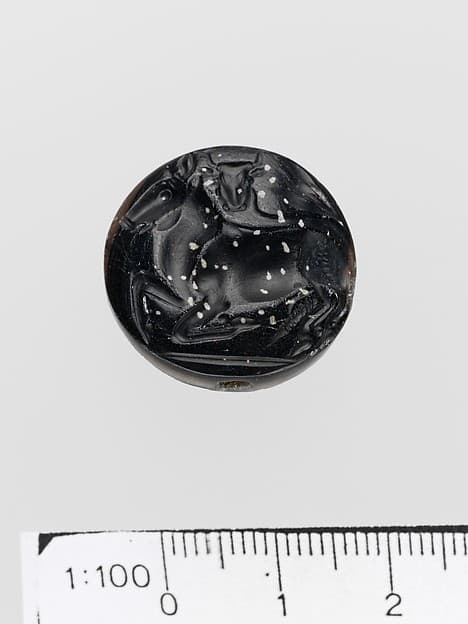Agate lentoid seal