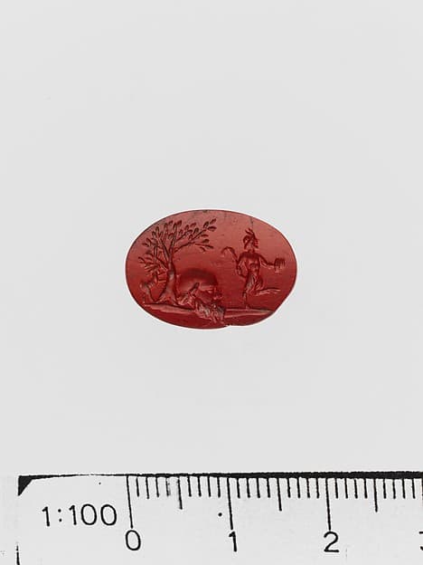 Red jasper ring stone
