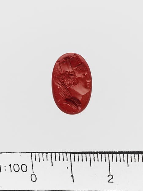 Red jasper ring stone