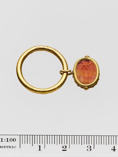 Carnelian scaraboid seal
