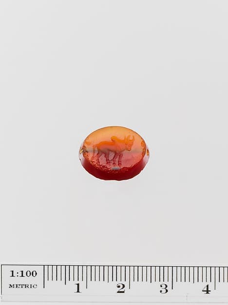 Carnelian scaraboid seal
