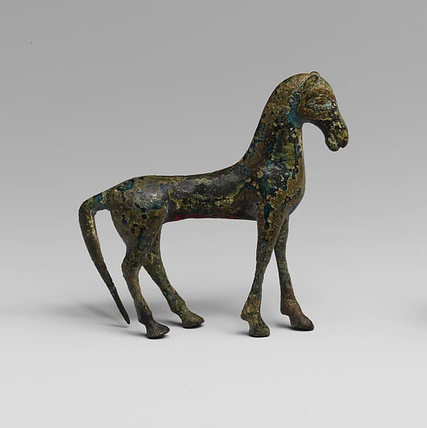 Bronze statuette of a horse