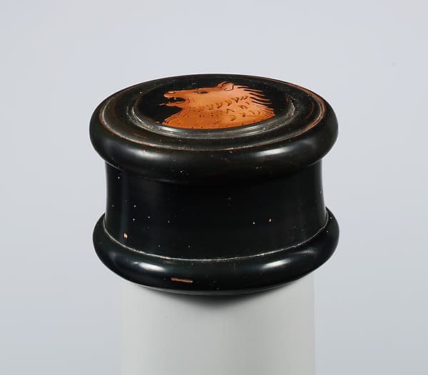 Terracotta pyxis (box)