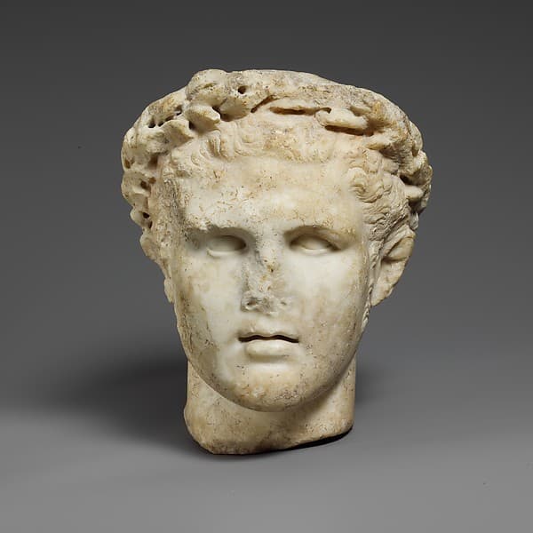 Marble head of Herakles