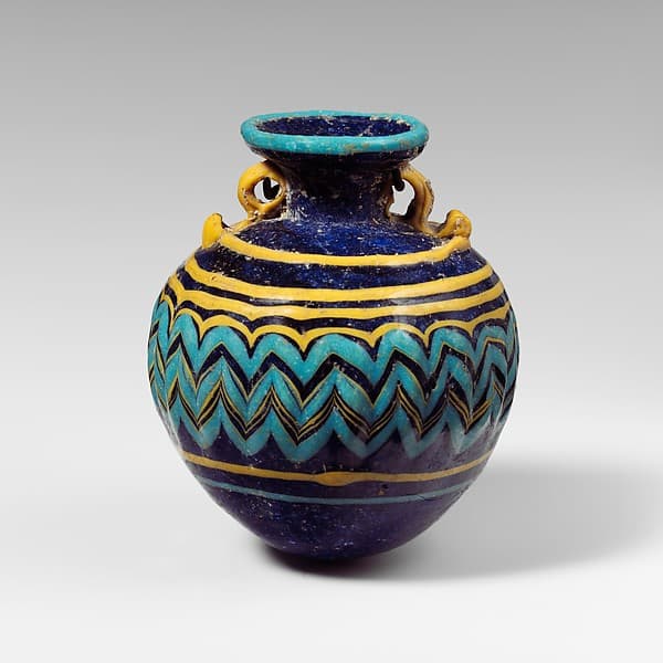 Glass aryballos (perfume bottle)