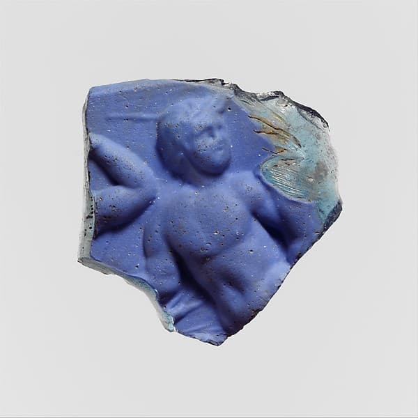 Glass plaque fragment