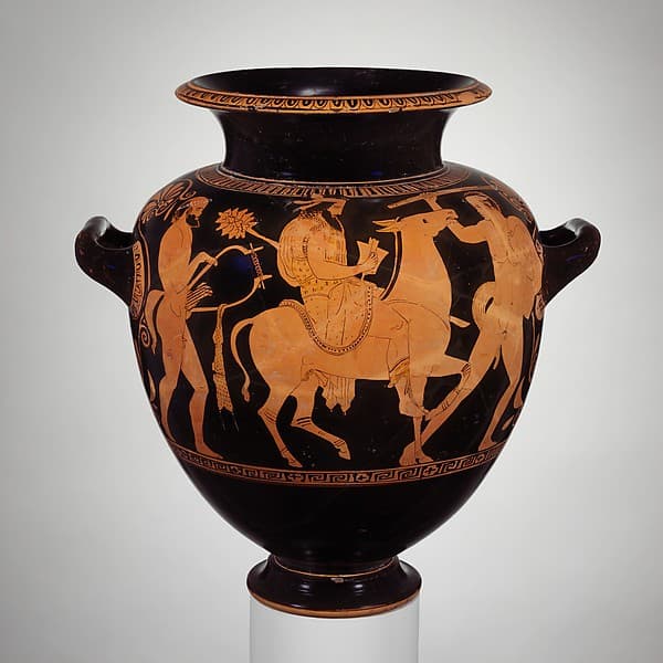 Terracotta stamnos (jar), by Group of Polygnotos