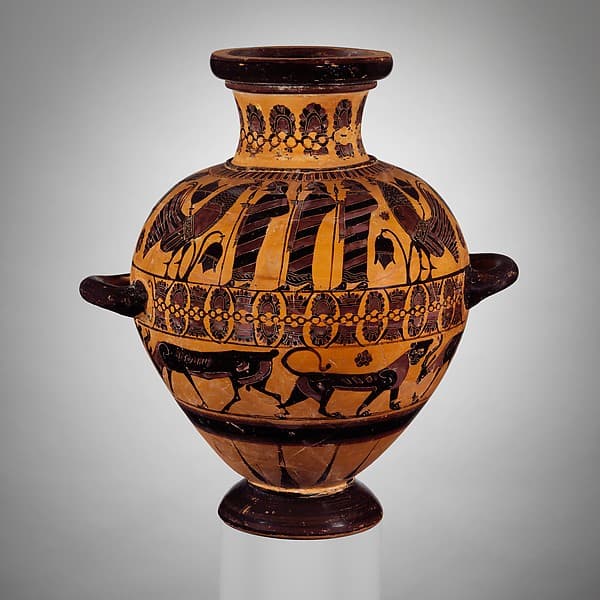 Terracotta hydria (water jar), by Ptoon Painter
