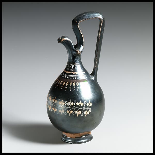 Terracotta oinochoe (jug), by Knudsen Group