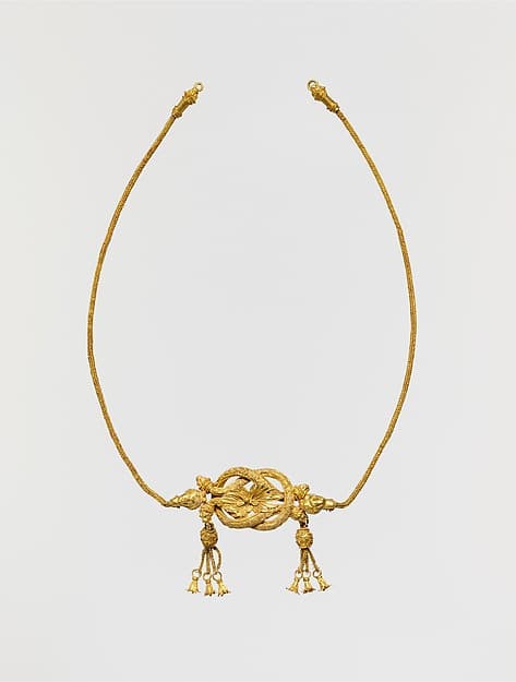 Gold fillet with a Herakles knot