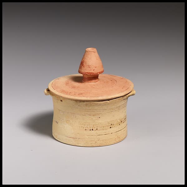 Terracotta pyxis (box)