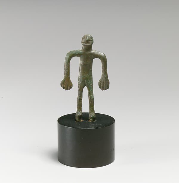 Bronze statuette (of a woman?)