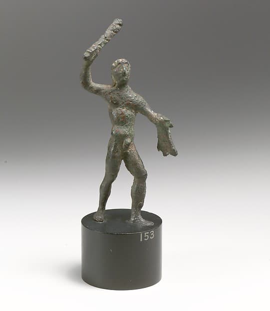 Bronze statuette of Herakles