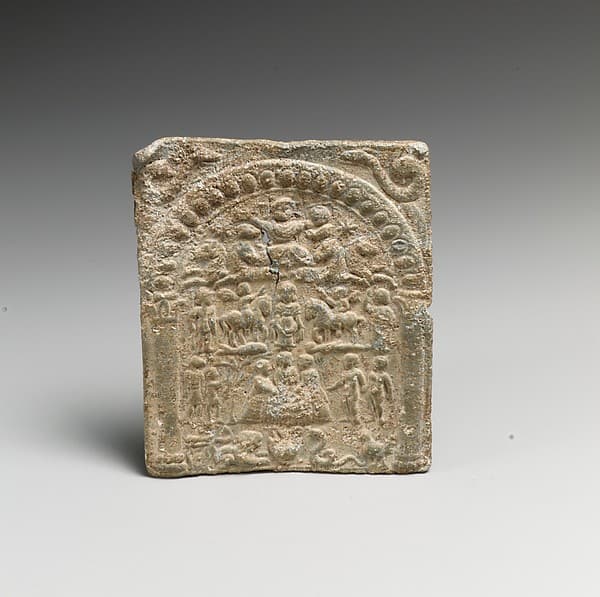 Lead votive plaque
