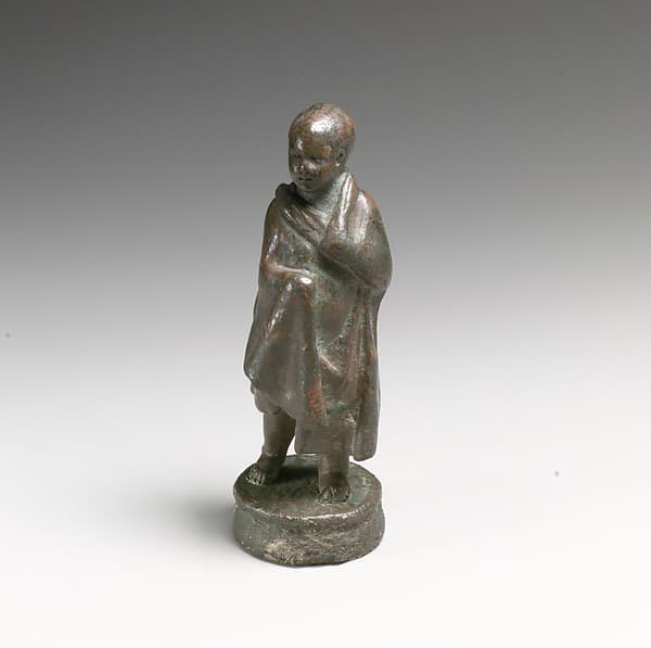 Bronze statuette of a boy in the pose of an orator