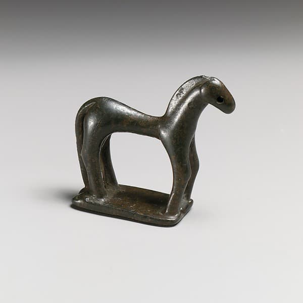Bronze statuette of a horse